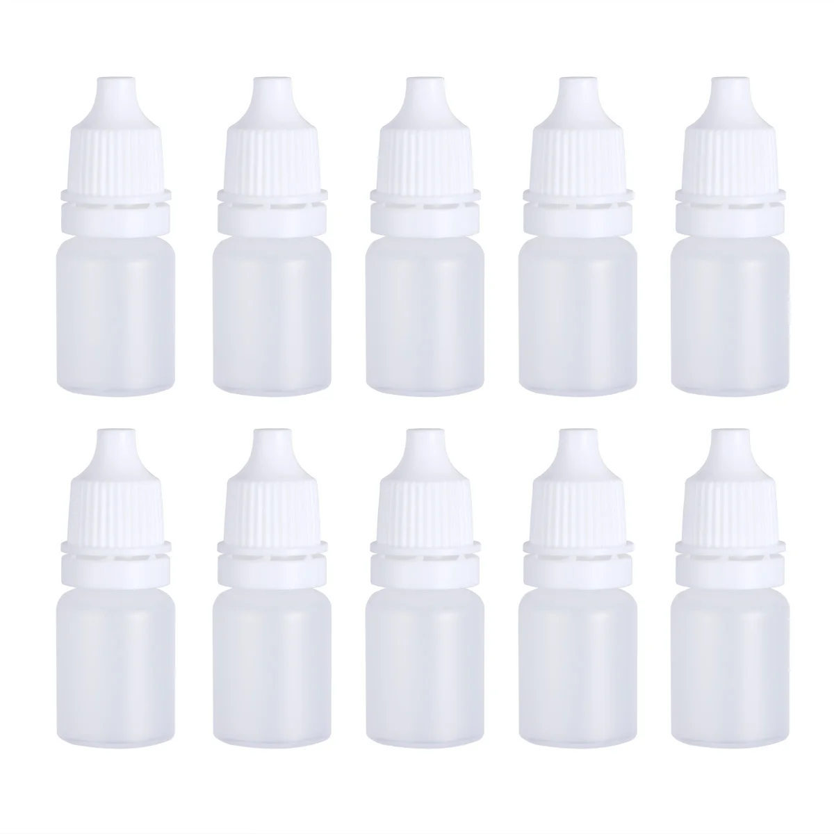 50 st 5ml tomma plastklämbara droppflaskor för ögonvätska droppflaskor påfyllningsbara flaskor små flaskor: Default Title
