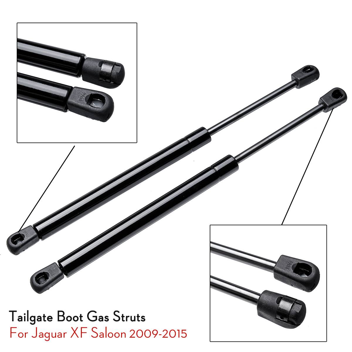 2Pcs Rear Trunk Tailgate Boot Gas Spring Shock Lift Strut Struts Support Bar Rod For Jaguar XF Saloon -