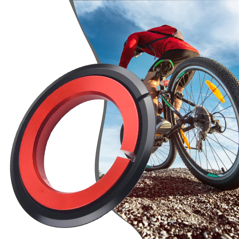 Cycling Fork Adapter Ring Black/Red Easy To Use Bicycle Bicycle Fork Taper Tube Ring Lightweight Taper Tube Accessory