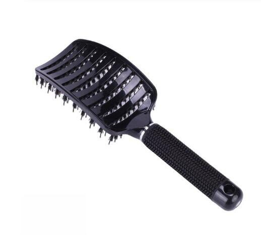 Original Hair Brush Magic Hair Comb Detangling Hair Brush Detangle Lice Massage Comb Women Tangle Hairdressing Salon: Black