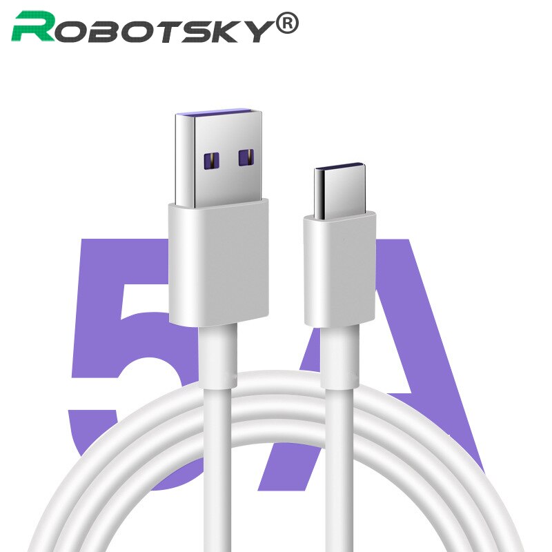 0,5 m/1 m/2 m/3 m USB Typ C Kabel 5A Schnell Lade Typ- C Kabel Handy Schnelle Ladegerät Für Huawei Honor V10 P20 P30 Mate 30 Pro