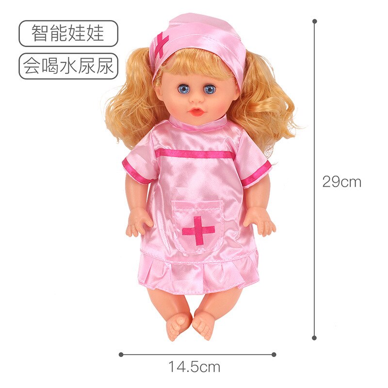 Child Pretend Play Toys Dollhouse Miniatures Furniture Toys Girl Play House Toy Stroller Baby Birthday 2-7years Old: doll Sing to spe