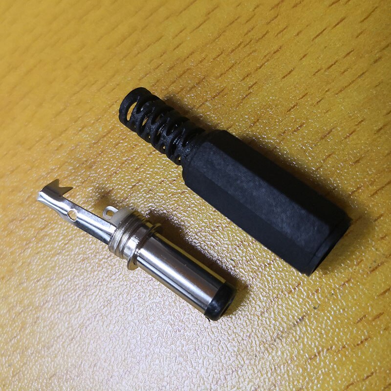 Adapter terminaler dc hun dc han stik strømstik 5.5mm x 2.1mm jack stik diy ledning kabel jack elektriske stik
