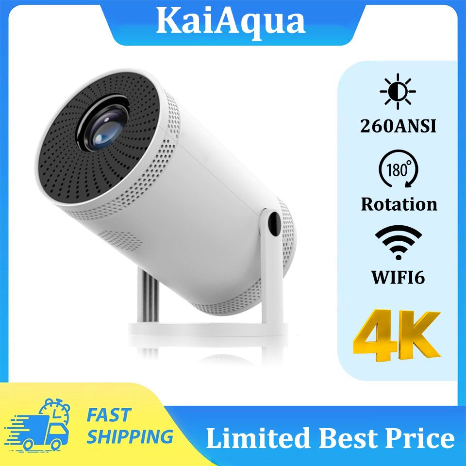 -selling FY300 4K Projector 260ANSI Portable Theater Dual Band Wifi6 BT5.0 1080P 720P Home Cinema Outdoor Mini HD Projectors