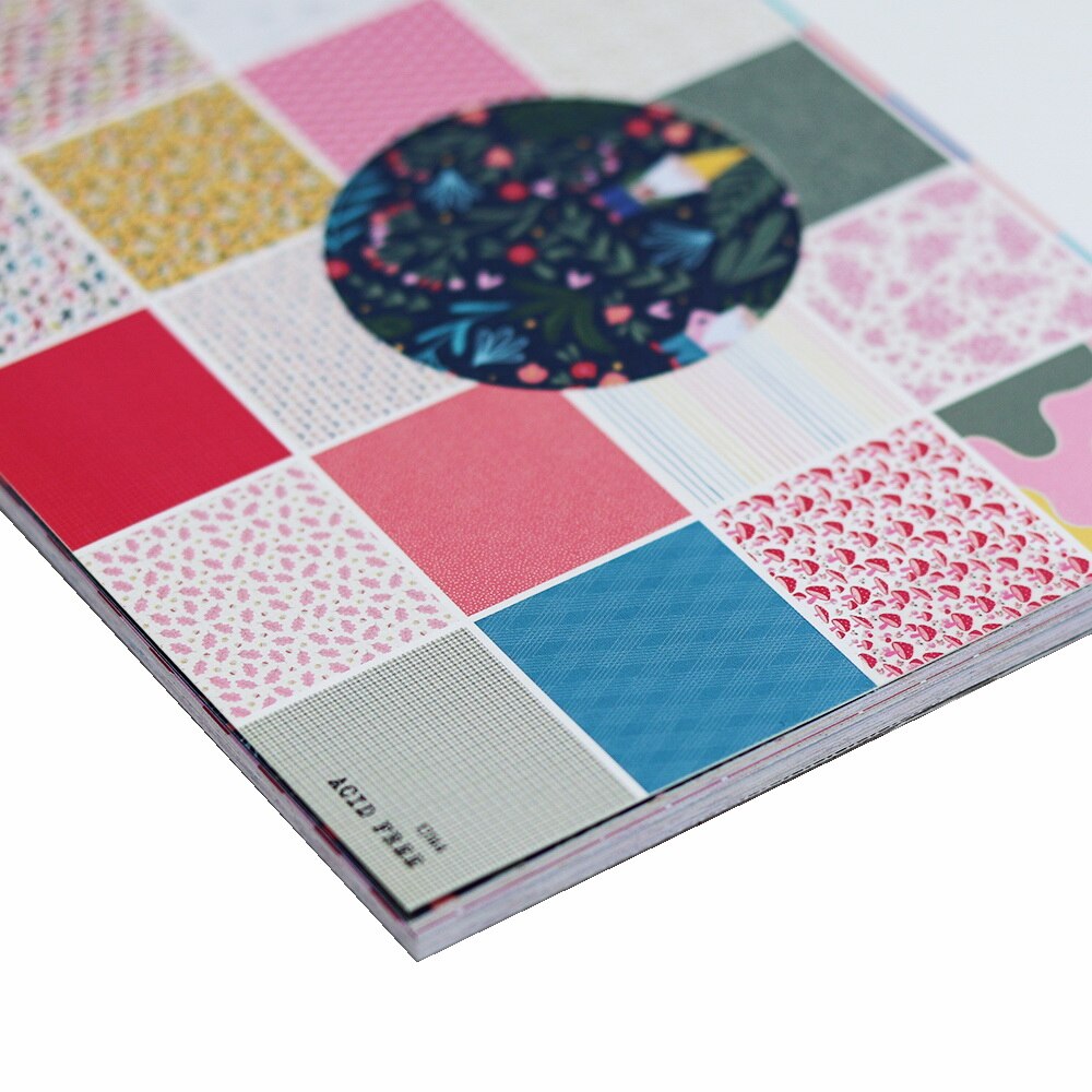 Crzcrafter 6"x6 Inch Scrapbooking Pattern Decorative Papers Origami Pad 40 Sheets Craft Paper Background Pack Acid Free