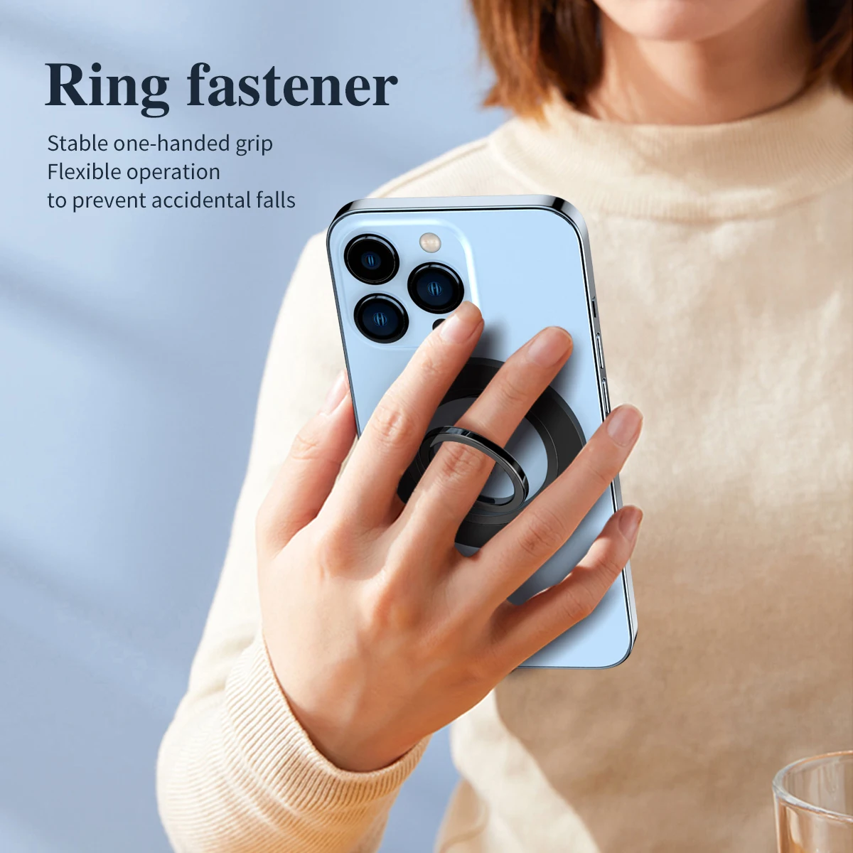 Phone Finger Ring Magnetic Holder for Magsafe Rotatable Plating Strong Magnet Stand Metal Bracket for iPhone13 14 15 16 Pro/Plus