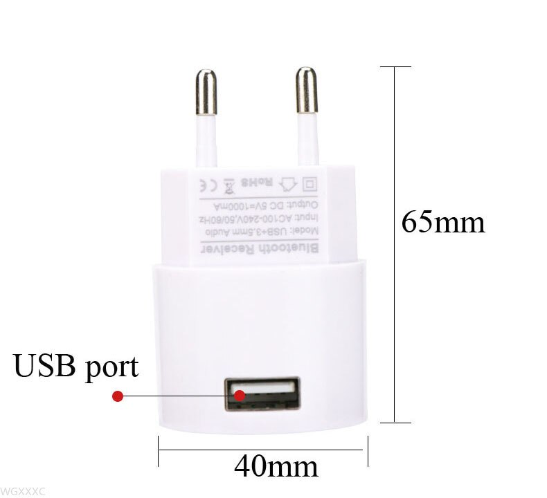 Ac 110V 220V Audio Adapter Usb Wall Charger Draadloze Bluetooth Ontvanger Adapter 3.5Mm Aux V5.0 Audio Muziek ontvanger Eu Us Plug