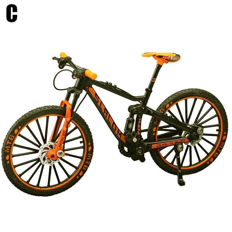 Mini vélo en alliage 1:10, modèle de vélo de montagne, doigt en métal, jouet de Collection pour enfants: C