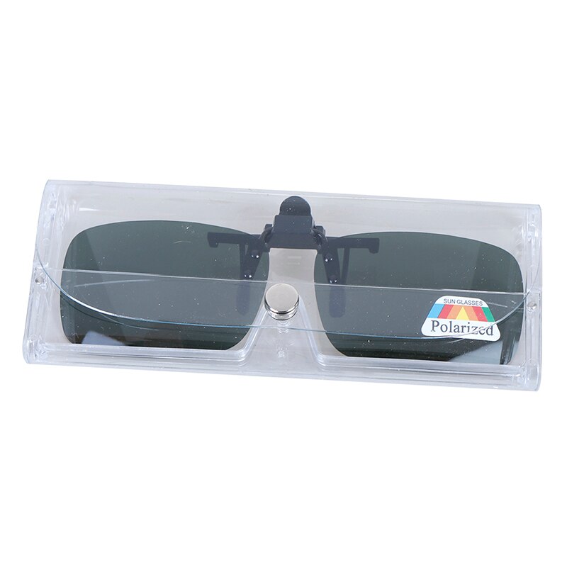 Nowy 1 szt. Clip-on spolaryzowane okulary przeciwsłoneczne Night Vision Flip-up okulary do jazdy w dzień