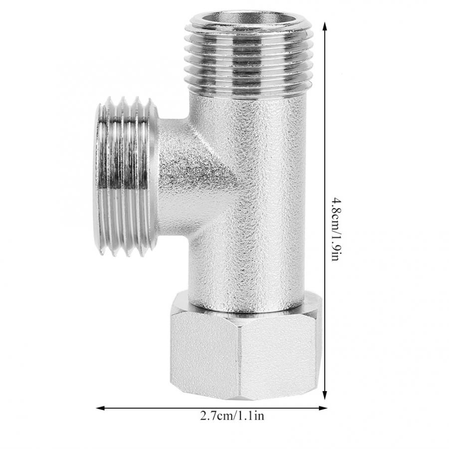 2 stk toiletskifteventiladapter 3 -vejs tilslutningsventiler skylleventil (eu3/8)  toilet wc t-formet fælles badeværelsestilbehør