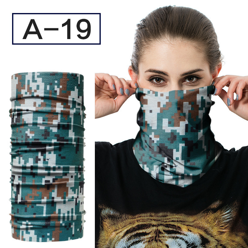 crâne flamme Bandana bandeau Sport vélo vélo Multi fonctionnel sans couture tubulaire magique Bandanas Tube anneau écharpe: A-19