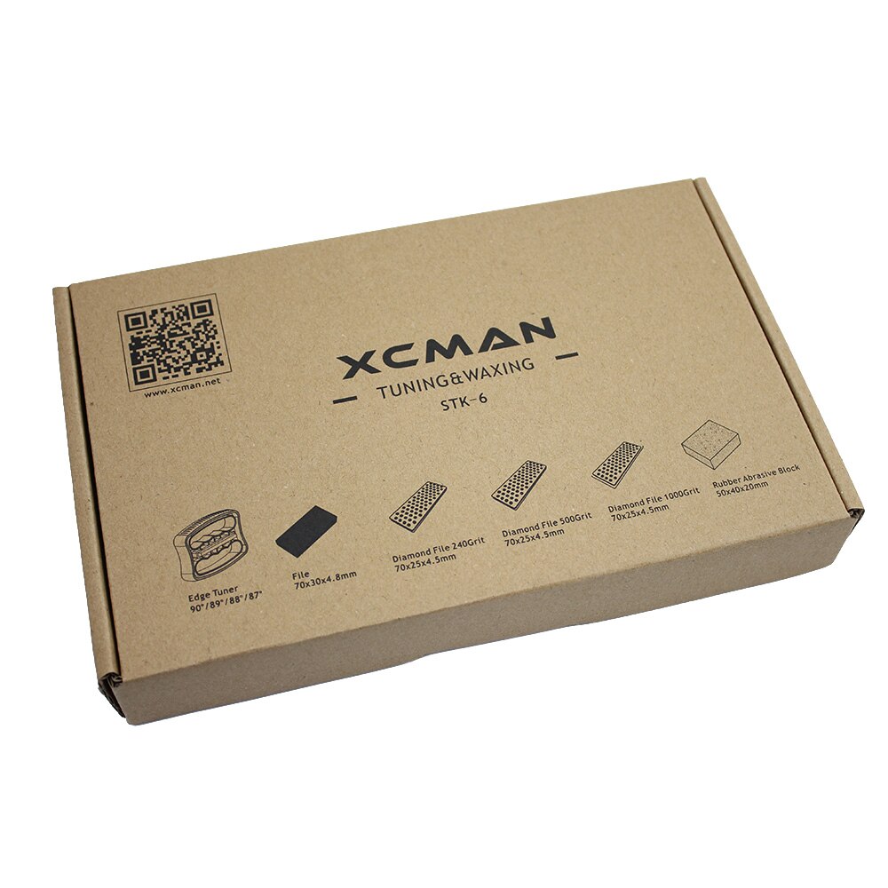 XCMAN Alpine Freeride Snowboard Edge Bevel Tuning Kit Edge Care Kit -Side Ski Angle Tool +3 diamonds File +Gummi stone