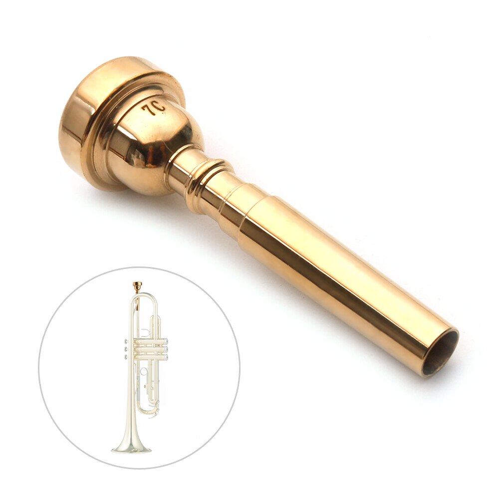 Trompet Mondstuk Muziekinstrument Accessoires Vergulde 7C Mondstuk Messing Instrument