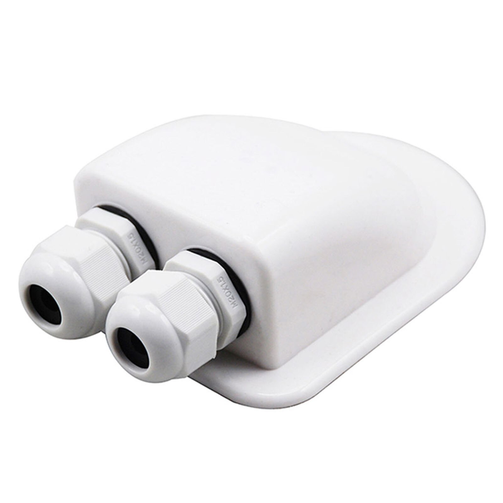 Junction Box Durable High Solar Battery Panel Tools Roof Wire Entry Gland Box: White