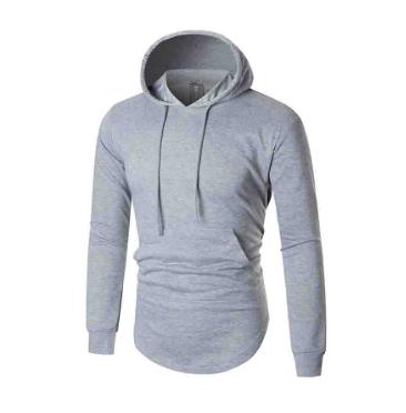 Utomhus höst vinter enfärgad dragkedja baktill långa fleecejackor män sport jogging träning hoodies träningströjor: Xl / Grå