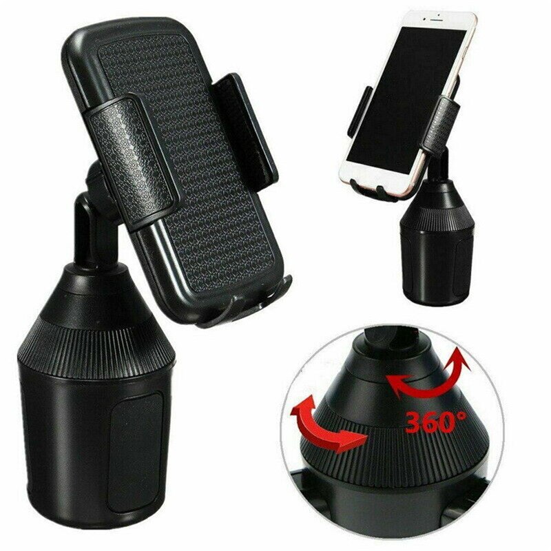 Universal Adjustable Cup Holder Car Mount 360 Degree Rotatable For Cell Phones Extra Long Neck