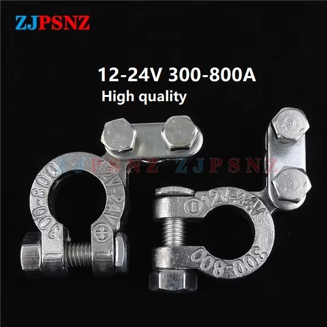 Car Battery Terminal Wire Cable Clamp Top Quick Post Terminal Positive Negative Electric Connector Clamps For Car Boat Motorhome: COLORLESS