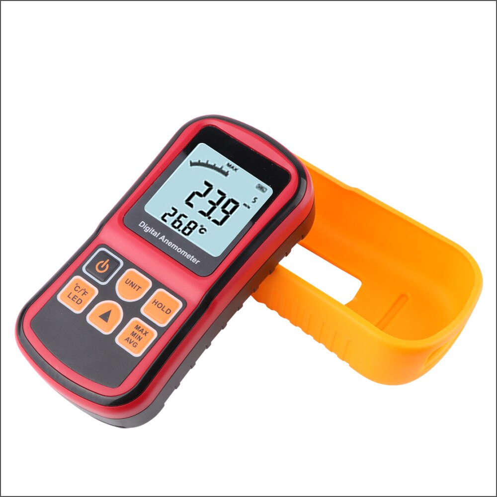 RZ Anemometer Wind Speed Meter Digital Wind Meter Handheld Digital Air Velocity Range 0.18-45m/s Wind Speedometer Sensor