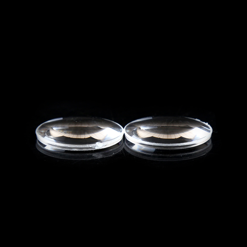 2Pcs Virtual Reality 3D VR BiConvex Lenses Dia 25mm Clear Lens For Google Cardboard