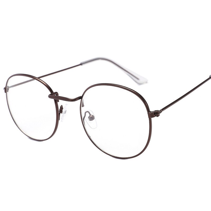 round women's glasses frame classic metal frame optical glasses transparent computer oval eyeglasses frame reading