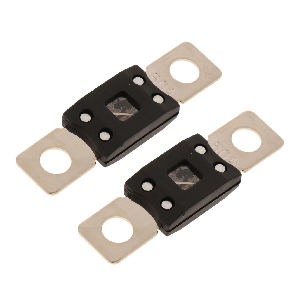 2 x Bolt Down Mega Fuse 50A 32v for Vehicle Truck Boat Marine Yacht Camper