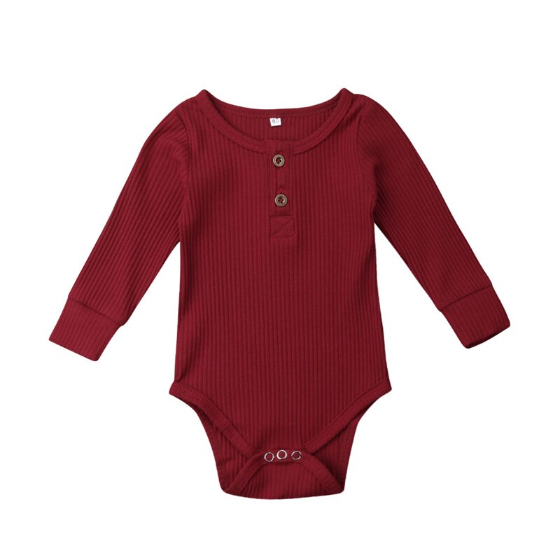 Baby Mädchen Kleidung Neugeborenen Baby Mädchen Junge Rüschen eins-Stück Bodysuit Gesamt Outfits vier Farbe Lange Hülse Geschmack freundlicher kleidung: A / Neugeborenen