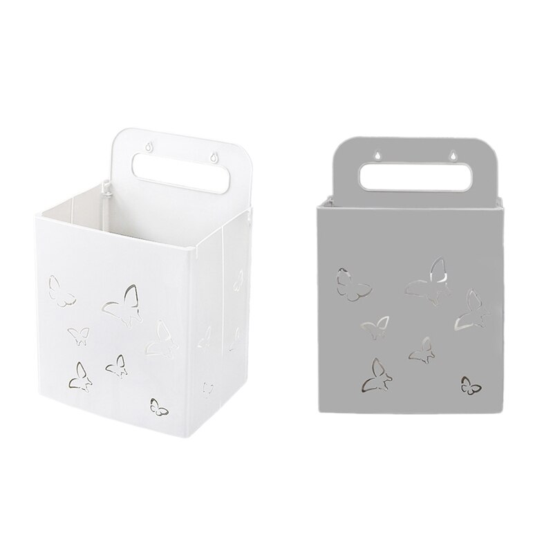 Opvouwbare Wasmand Badkamer Multifunctionele Non-marking Sticker Opslag Mand Geperforeerde Gratis Muur Opknoping Opslag Mand