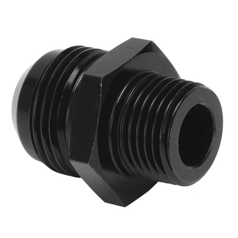 Fuel Line Fitting 12 AN to 1/2NPT 6061-T6 Aluminum Black Anodized Adapter for Most Fluids