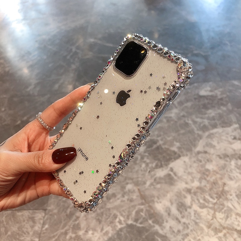 Luxe Paillettes Bling Strass diamant étui Souple pour samsung Galaxy S8 S9 S10 20 10 Et Note ultra A50 A40 A51 A71 couverture