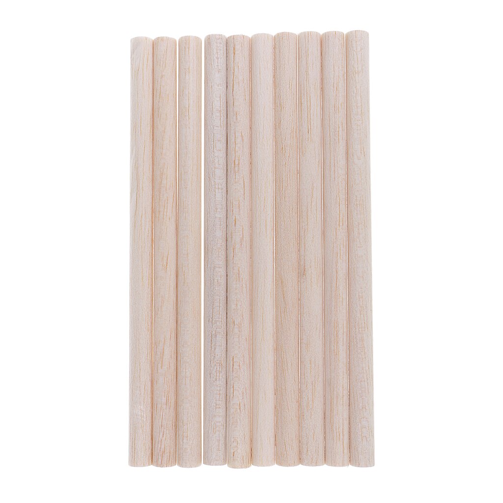 30x 50/100/200mm runde pinde af balsatræ ufærdige til træbearbejdningshåndværk