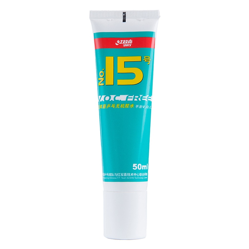 Dhs nr .15 röstfritt lim (senaste produktionsdatum ) 50ml vattenlim för bordtennisracket pingis tillbehör ittf godkänt