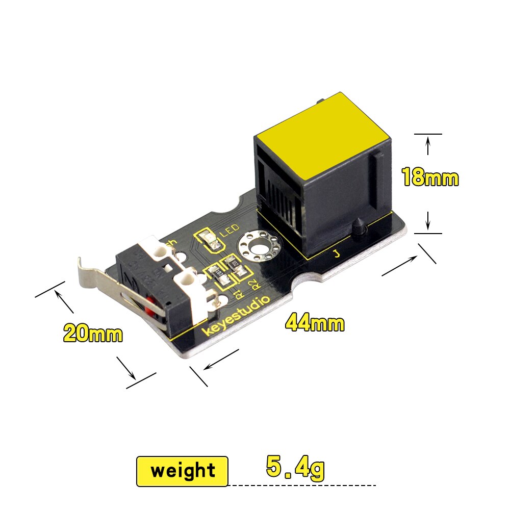 Keyestudio RJ11 EINFACHE plug Kollision Crash Sensor Modul für Arduino DAMPF