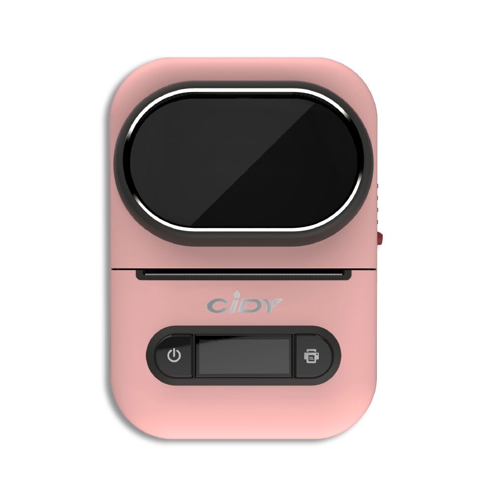 CIDY EQ11 Mini Tasche Etikett Drucker Bluetooth Tragbare Handheld Thermische Foto Drucker für Höhle Heimgebrauch praktisch Android und IOS: Rosa Maschine