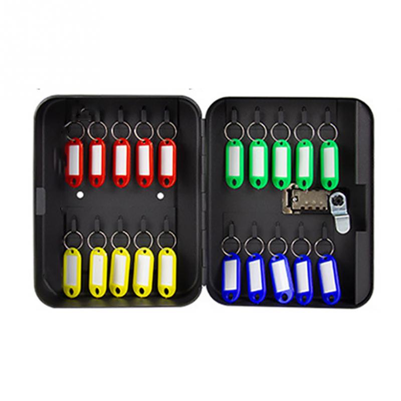 Home Security Metal Organizer Key Safe Box Lockable Password Indoor Outdoor Wall Mounted Combination Lock Car Resettable Code