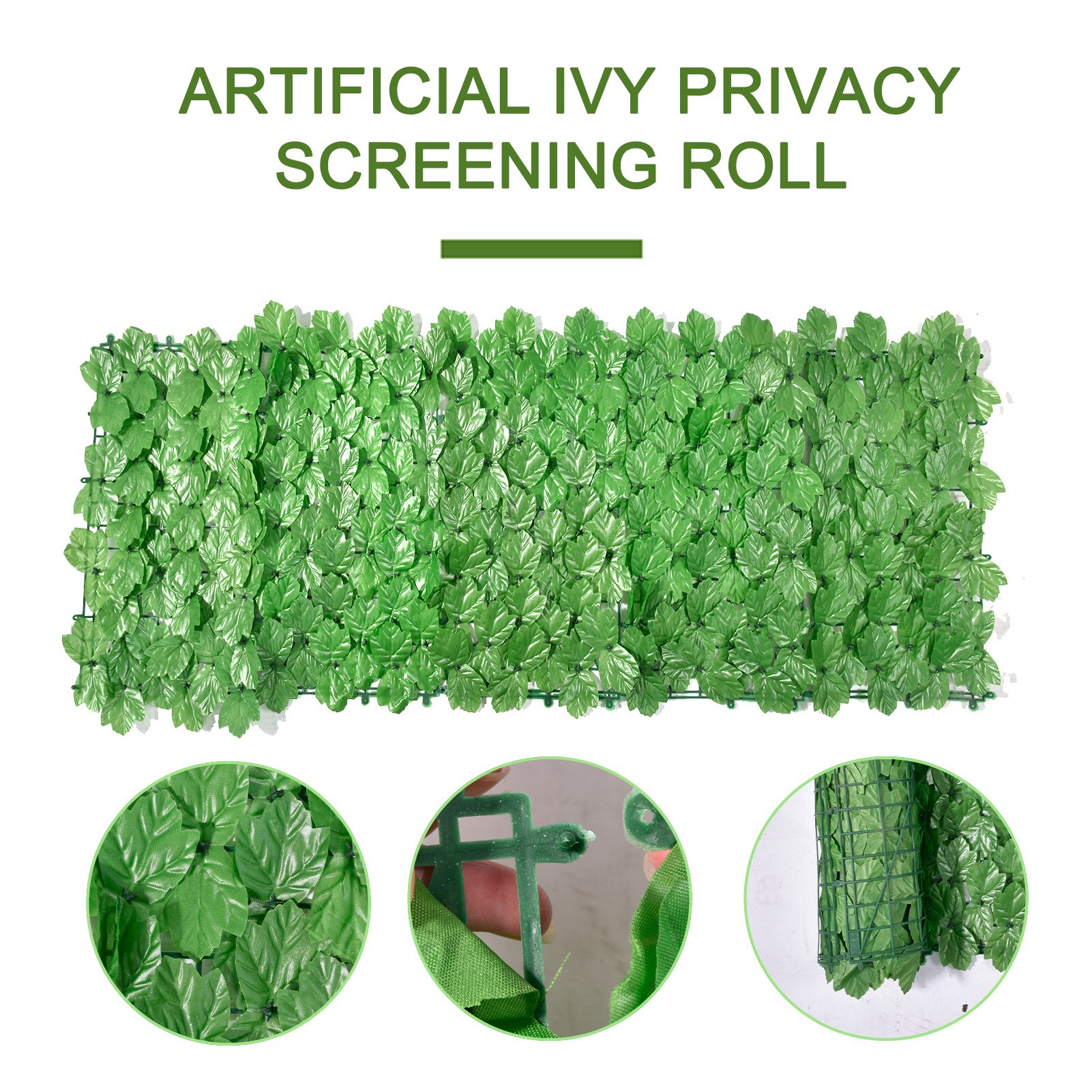 Artificial Leaf Garden Fence Screening Roll UV Fade Protected Privacy Artificial Wall Landscaping Ivy Garden Fence Panel 1X3M