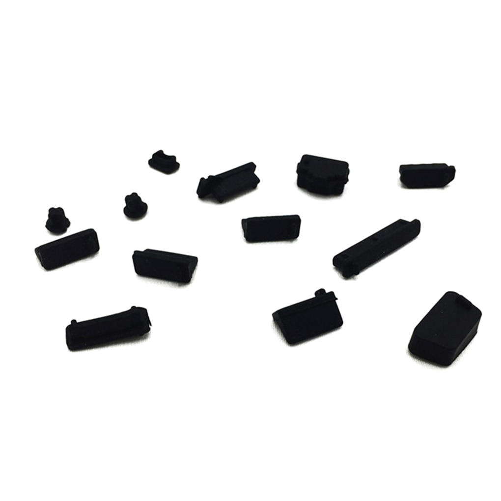 Silikon elastisk anti-damm bärbar portskydd dammtät bärbar dator port plugg lock propp