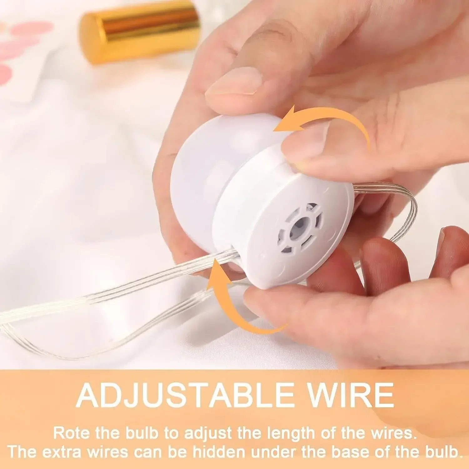 Bombillas LED para espejo de maquillaje, luces de tocador con carga USB, iluminación para tocador de baño, luz LED regulable para espejo de tocador