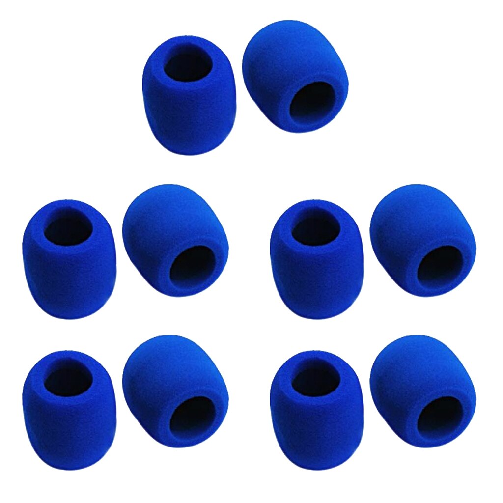 Blue Microphone Cover Microphone Windscreen Foam Cover Top Grade 10 Pack