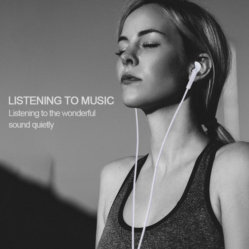 1pc 3.5mm In-ear Earphones Bass Sport Headset Stereo For Samsung S4 Jack Universal Mobile Phone Remote Earbuds With Mic