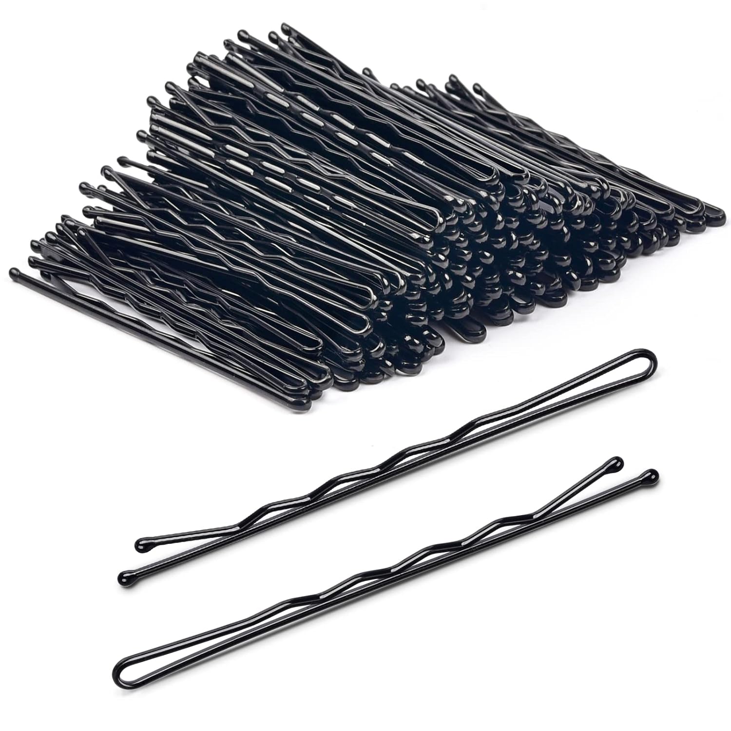 100 pièces épingles à cheveux, 2.2 "noir épingles à cheveux Kit épingles à cheveux pour femmes filles enfants Salon de coiffure maintien sécurisé vague pince à cheveux