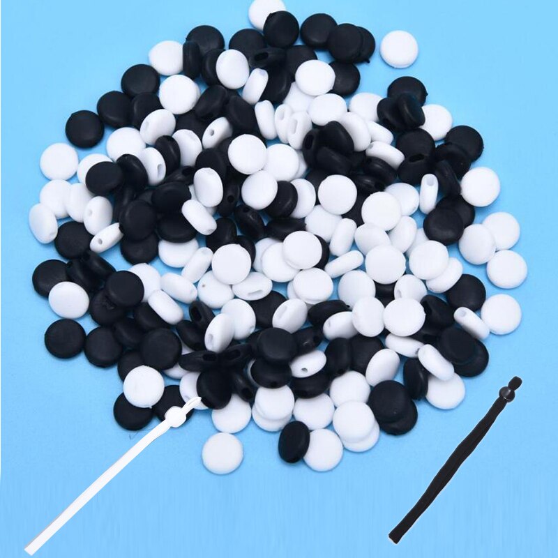 15Mm Platte Aanpassing Gesp Kralen Silicagel Bottons Voor Masker Elastische Koord Stopper Touw Slot Diy Strap Cord End 100Pcs