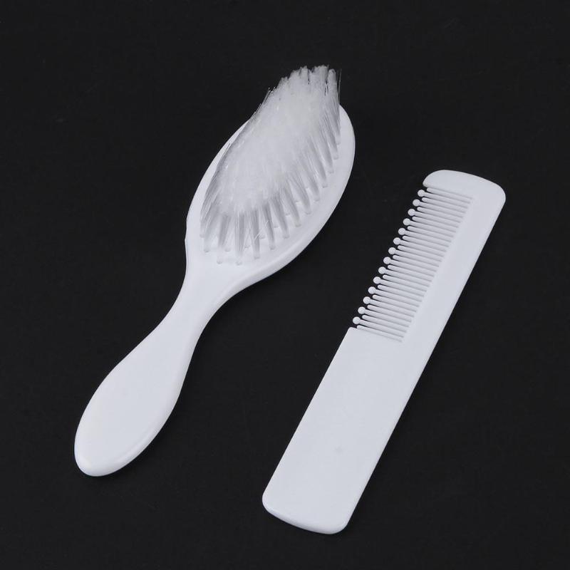 Peigne à cheveux -né bébé | 2 pièces/ensemble, peigne + brosse doux infantile, masseur de tête pour enfants, outil de soins des cheveux, protéger le cuir chevelu du bébé enfants sans sexe