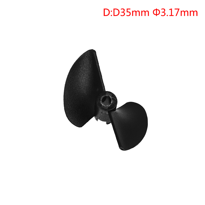 Hélice de dos palas para barco a control remoto, Modelo CW, paleta de nailon P40, hélice de eje de barco, diámetro 27/30/32/35/38/40/45/47MM: Blanco