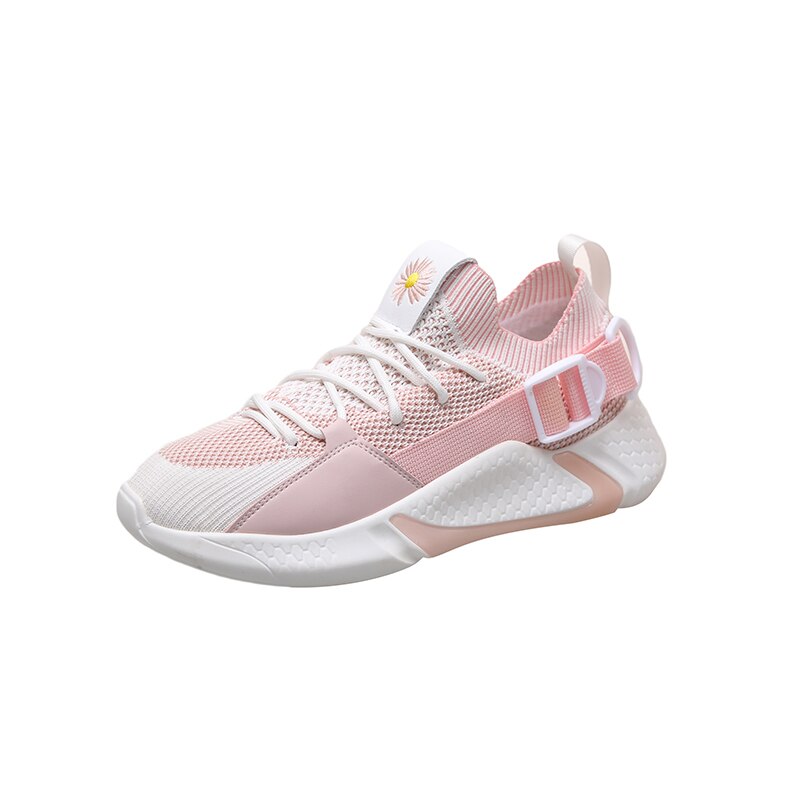 Light Running Shoes Comfortable Leisure Women's Sneaker Breathable Wear-resistant Outdoor Walking Women Sport Shoes: Pink / 4