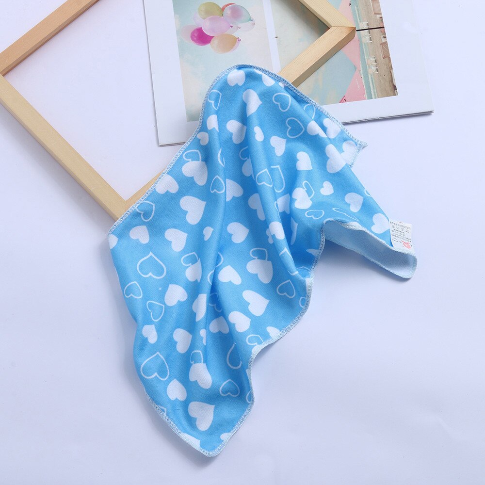 Offre spéciale 25x50 cm taille douce microfibre serviette absorbante enfant bébé coeur motif impression main et visage serviette @ P