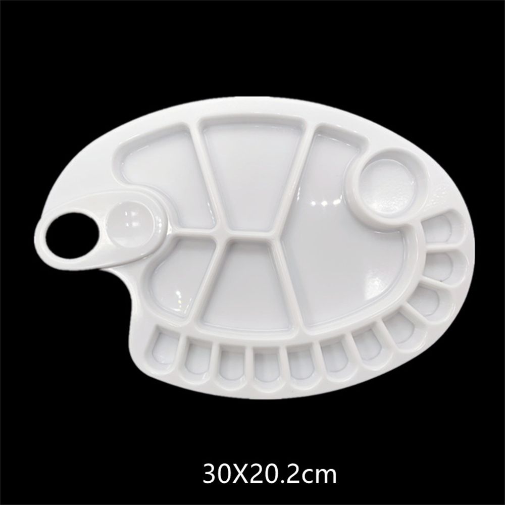 1pc Paint Tray Paint Palettes with Thumb Hole Drawing Tray DIY Craft Art Paint Tray Nail Supplies Painting Pallet: style6