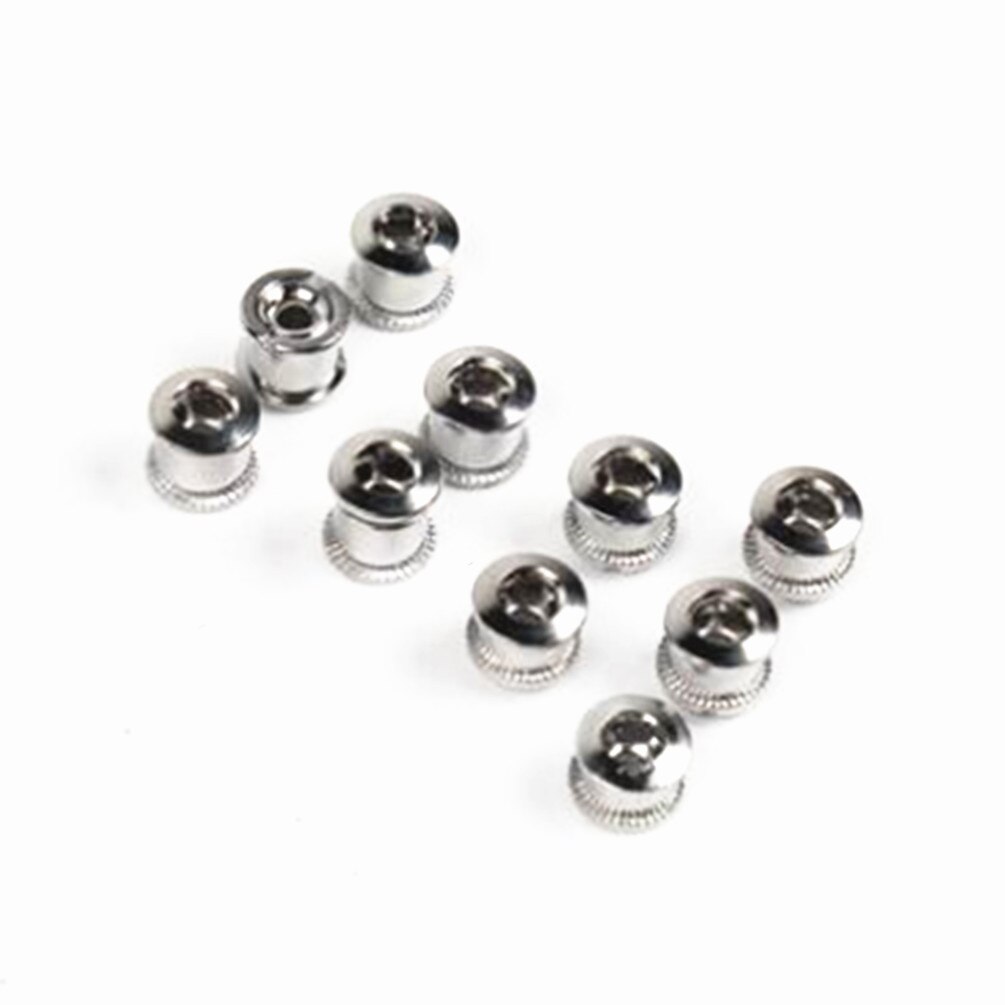 Road Bicycle Steel Single Double Crankset Crank Screws Nut MTB Mountain Bike For Chain Wheel Cycling Parts