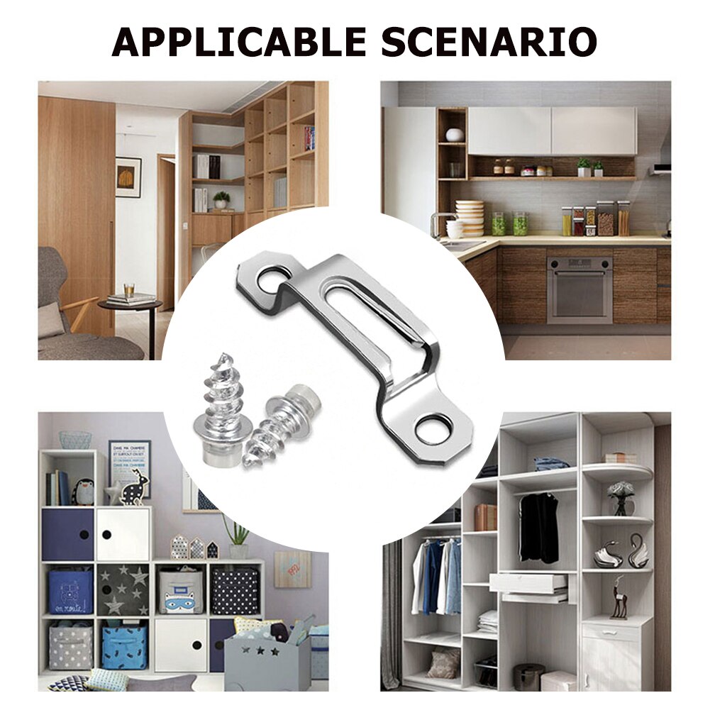Invisible Connector Screw Fastener Cabinet Cupboard Assembly Connecting Hardware Corrosion-Resistant Furniture Hardware