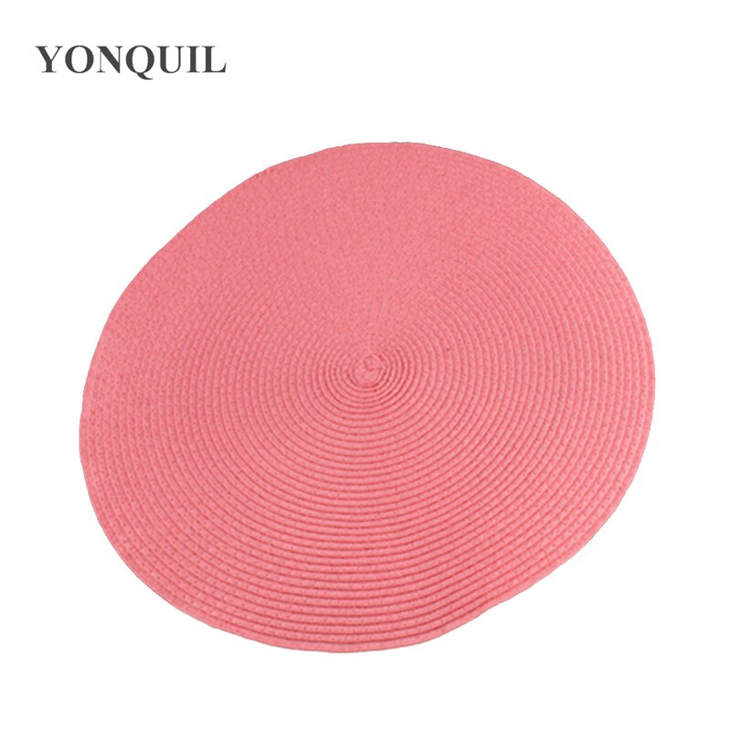 Base fascinator redonda feminina de 15cm, chapéu para casamento e noiva, acessório para cabelo faça você mesmo: Rosa