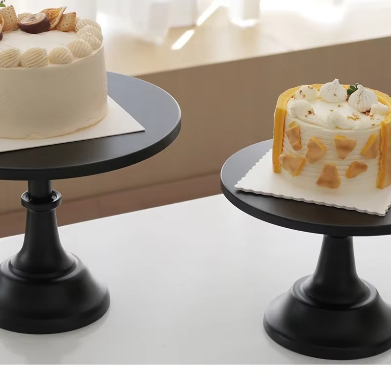 European Cake Stand Tray Metal Milk Tea Shop Dessert Dessert High Foot Tray Wedding Props Party Cake Tray Decoration Cake Stand